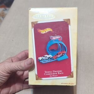 2004 Hallmark Keepsake Ornament featuring Hot Wheels "Thrill Drivers Corkscrew R